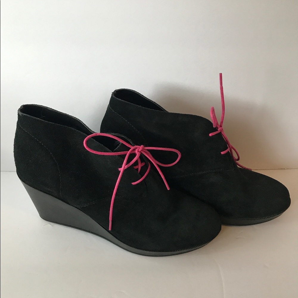 SALE: Cole Haan Black Britt Chukka Boot Wedges